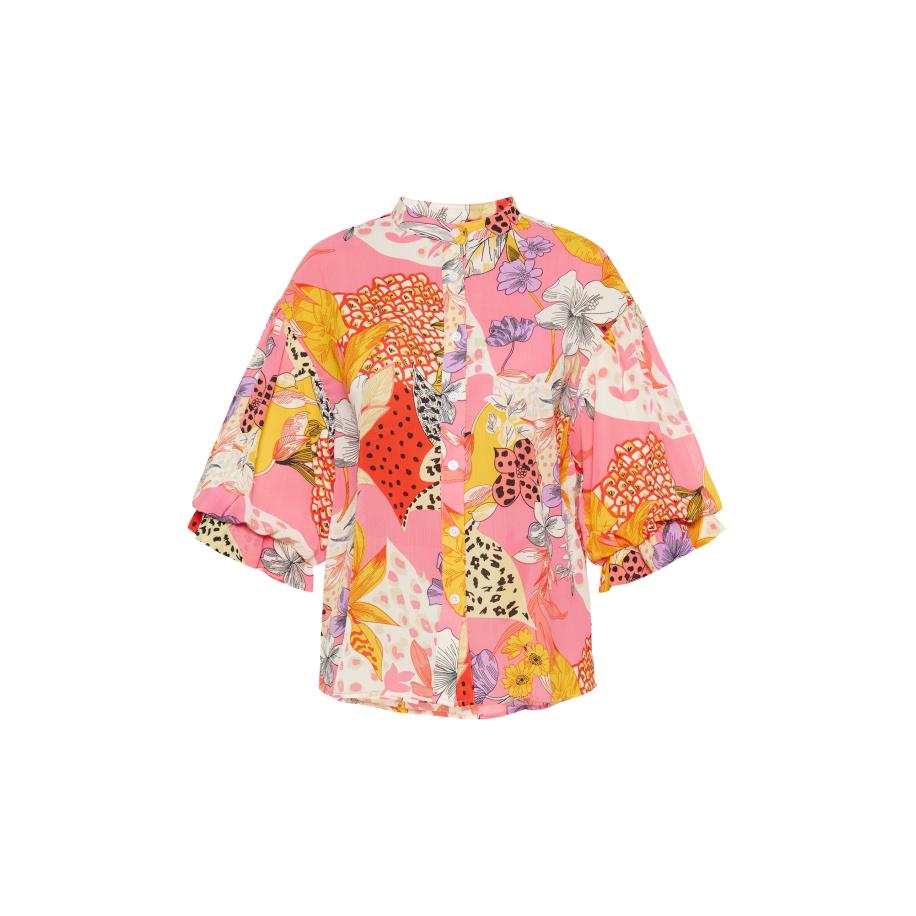 FELIPA FELIPA Blouse Fashion Look geel / lichtlila / lichtroze / rood -