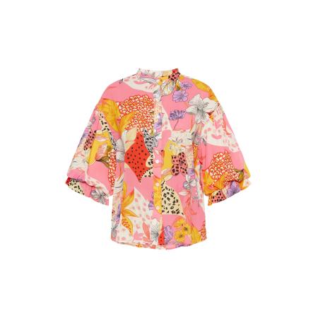 FELIPA FELIPA Blouse Fashion Look geel / lichtlila / lichtroze / rood