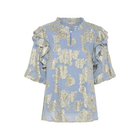 Culture CULTURE Blouse Floi lichtblauw / goud