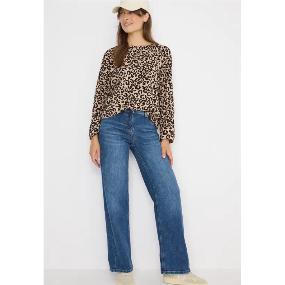 CECIL Gedessineerde blouse - Bruin