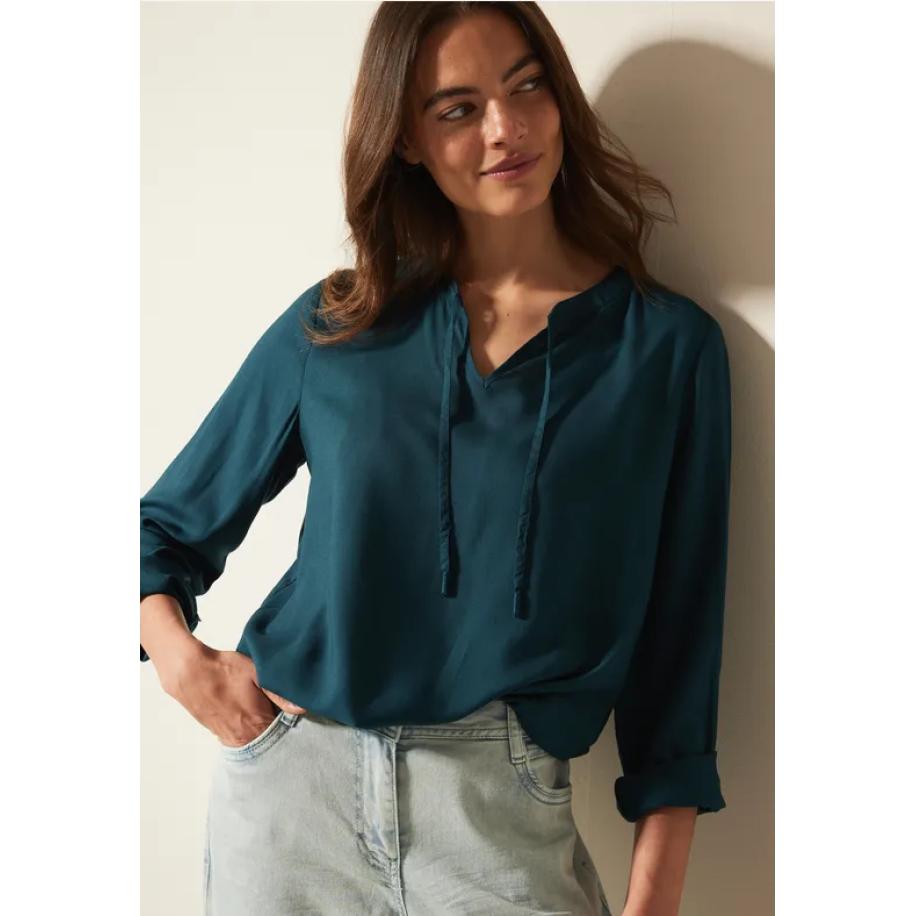 CECIL Tuniek in effen kleur Groen