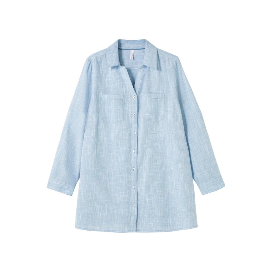 SHEEGO Blouse lichtblauw Blauw