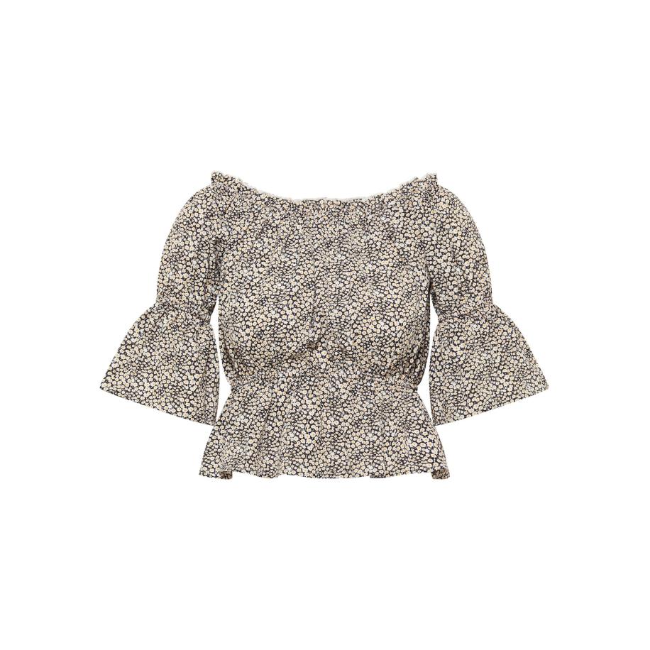 MYMO myMo ROCKS Blouse geel / zwart / wit -