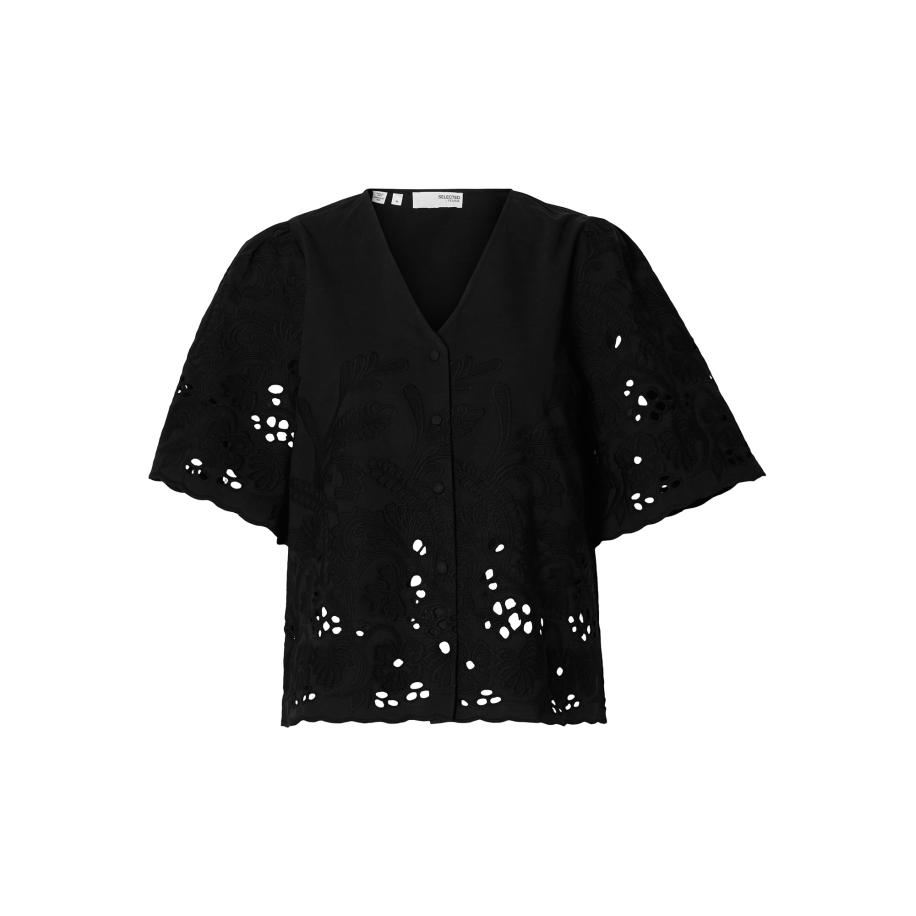 Selected SELECTED Blouse SLFDAHLIA zwart -