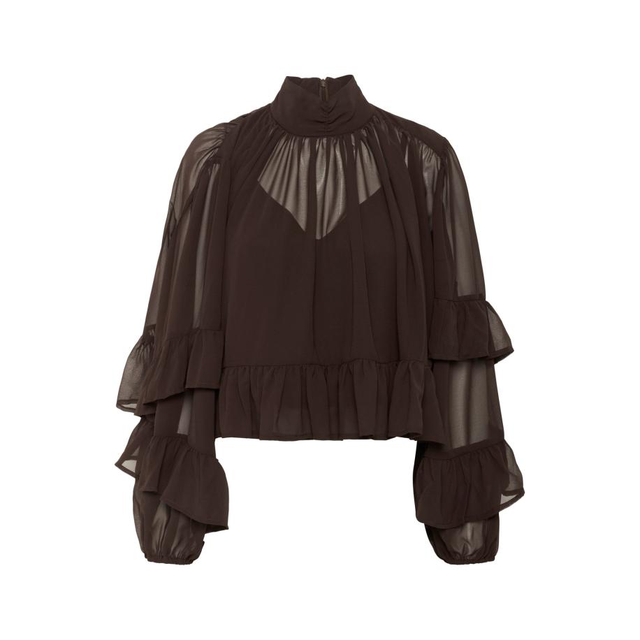 Gestuz Gestuz Blouse GZMio donkerbruin -