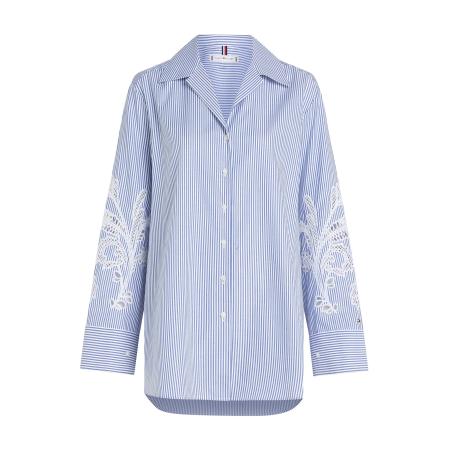 Tommy Hilfiger TOMMY HILFIGER Blouse blauw / wit