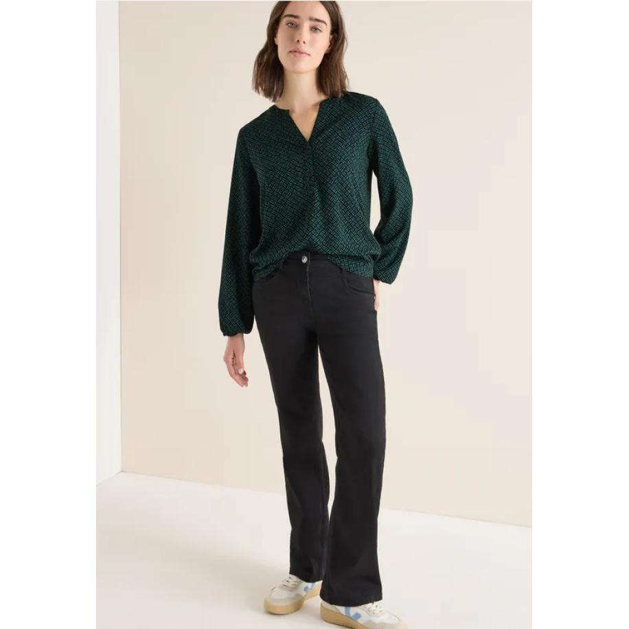 CECIL Gedessineerde blouse Groen