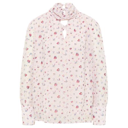 Faina faina Blouse lichtblauw / goud / framboos / lichtroze