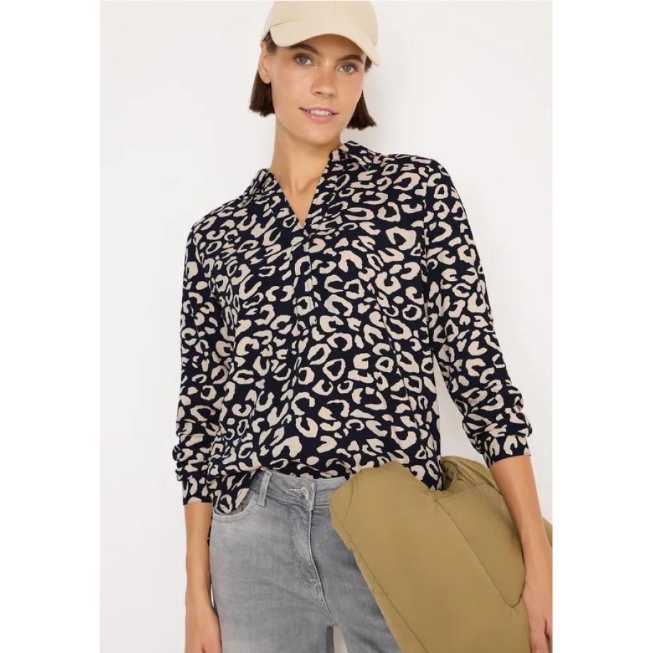 CECIL Gedessineerde blouse Blauw