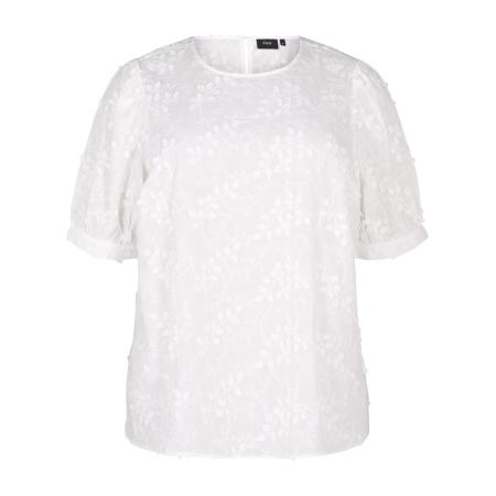 Zizzi Zizzi Blouse MRicca wit / natuurwit