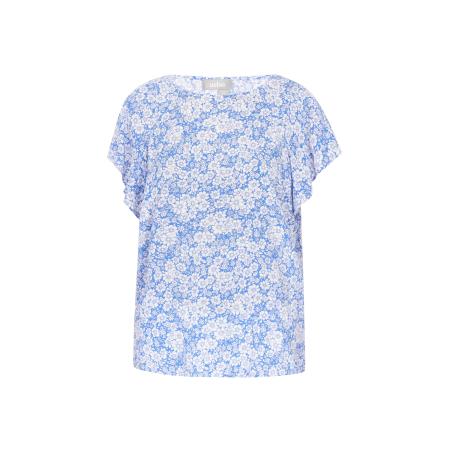 FELIPA FELIPA Blouse Fashion Look blauw / wit