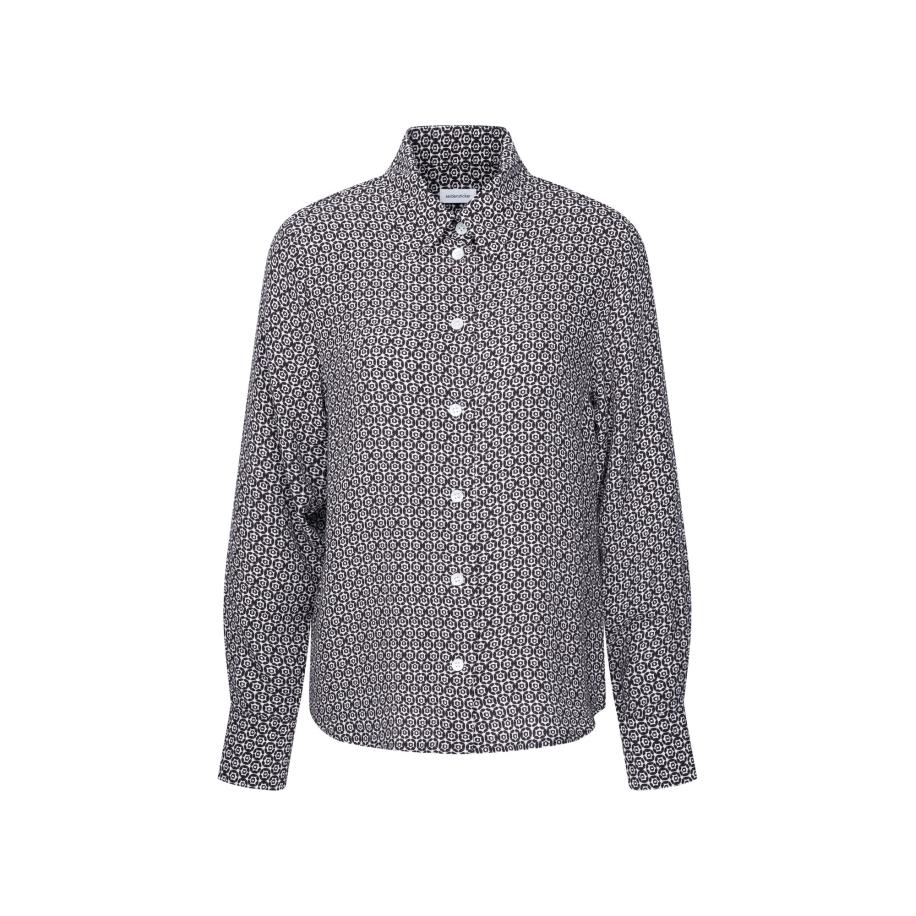 Seidensticker SEIDENSTICKER Blouse donkerblauw / wit -