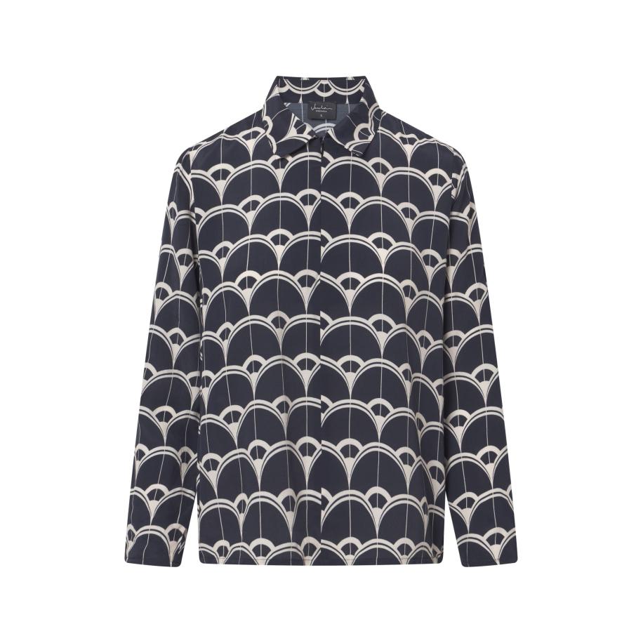 Jascha Stockholm Jascha Stockholm Blouse Saskia beige / zwart -