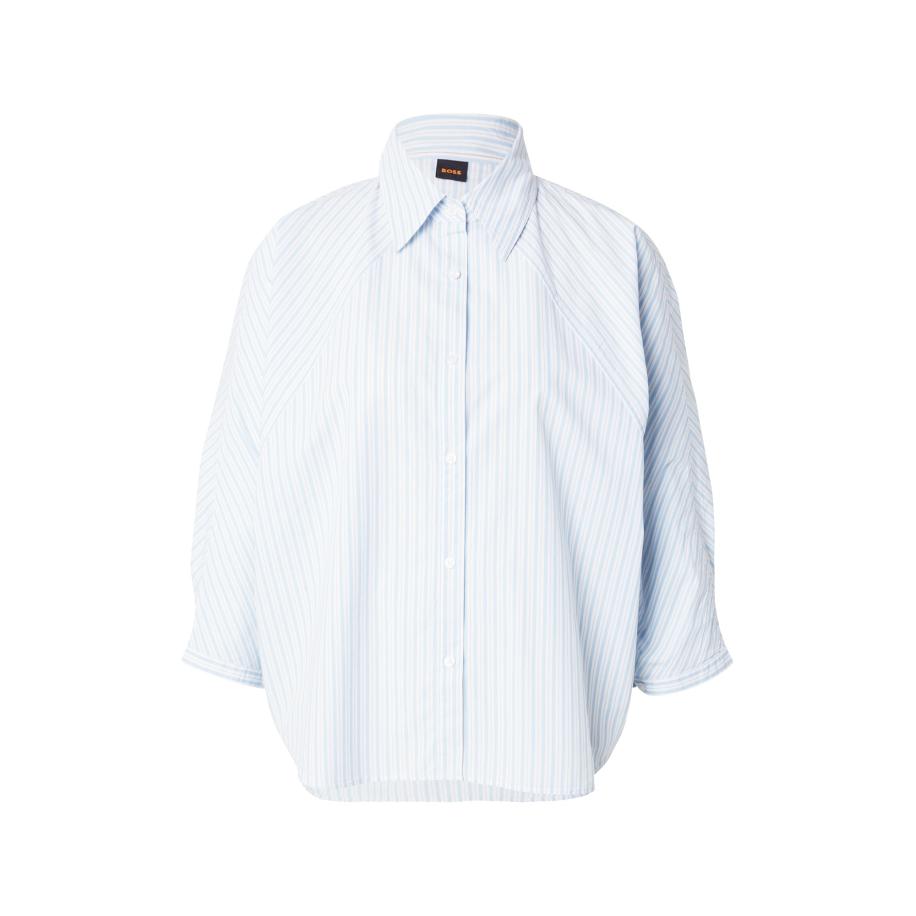 Hugo Boss BOSS Blouse Belenta lichtblauw / wit -