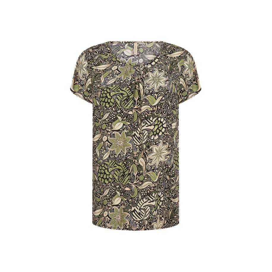 Soyaconcept Soyaconcept Blouse SCRosine 2 lichtbeige / olijfgroen / donkergroen / zwart -