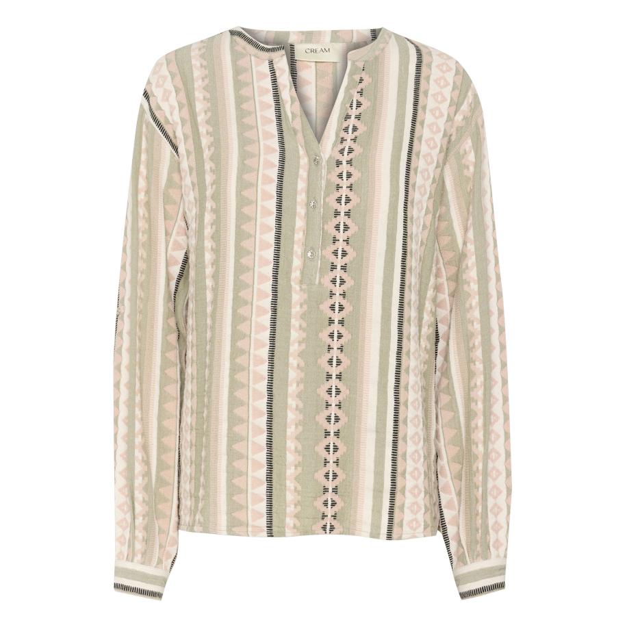 Cream Cream Blouse Sola beige / pastelgroen -