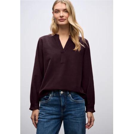 Street One Corduroy blouse met ruches