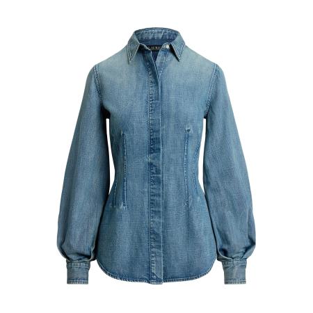 Lauren Ralph Lauren Lauren Ralph Lauren Blouse DEKINEE blauw denim