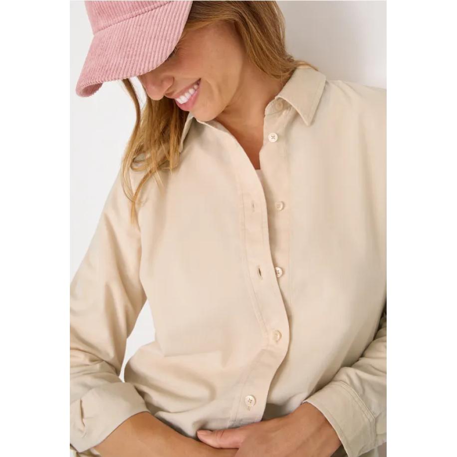 CECIL Corduroy overhemd blouse Bruin