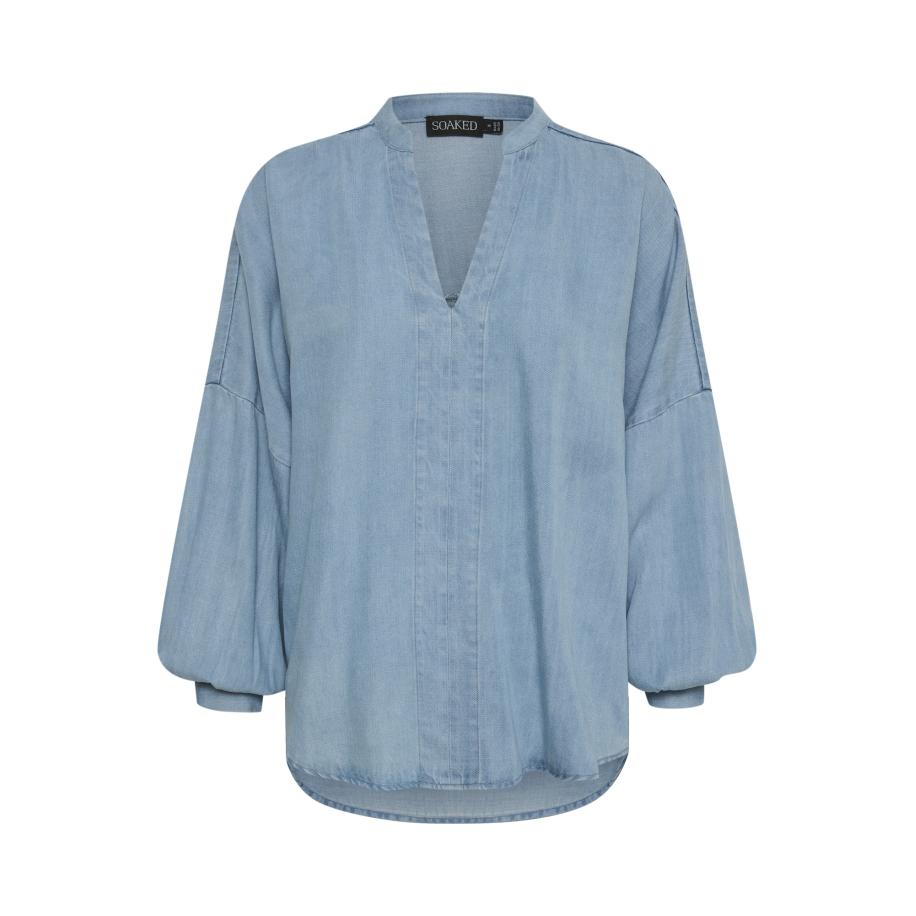 Soaked in Luxury SOAKED IN LUXURY Blouse Friday smoky blue -