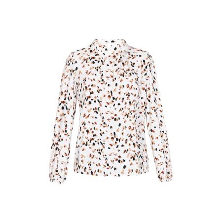 NAEMI NAEMI Blouse Fashion Look sand / bruin / zwart / wit