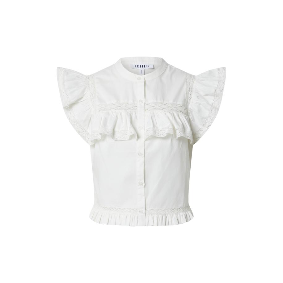 EDITED EDITED Blouse Jesse beige / wit -