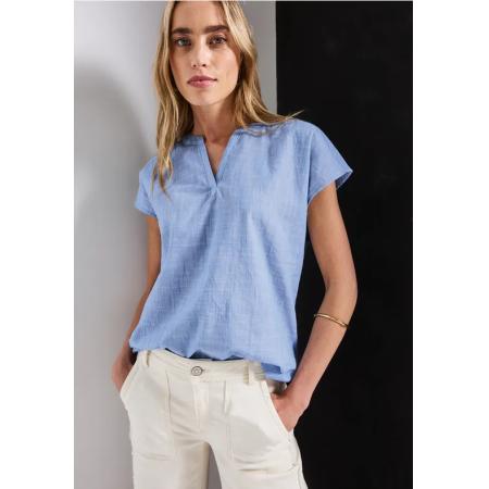 Street One Chambray blouse