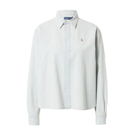 Polo Ralph Lauren Blouse lichtblauw / bruin