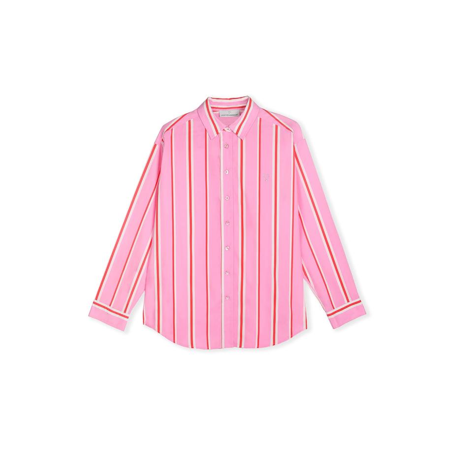 Lola Casademunt Lola Casademunt Blouse rosa / rood / wit -