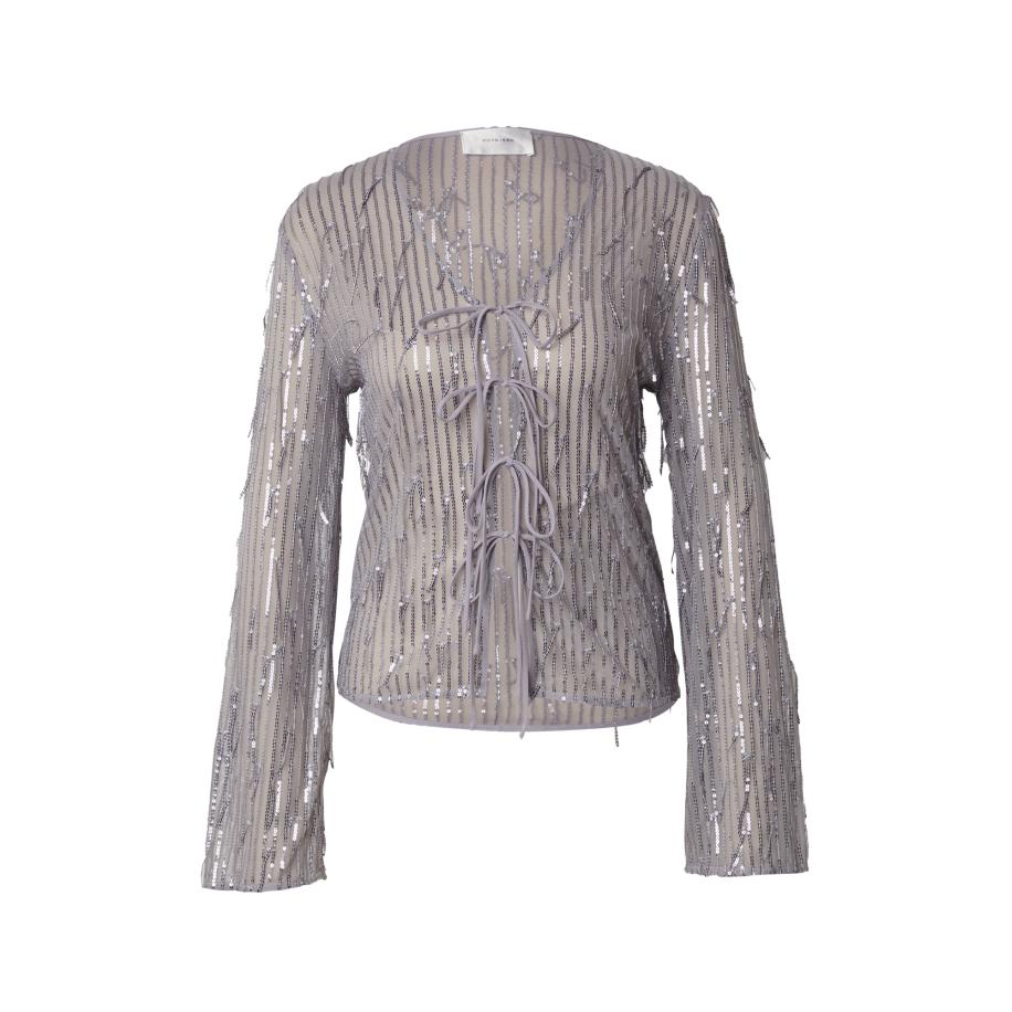 Hosbjerg Hosbjerg Blouse Madelin grijs / zilvergrijs -