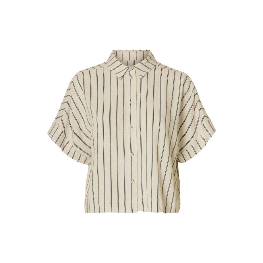 Selected SELECTED Blouse SLFViva ecru / zwart -