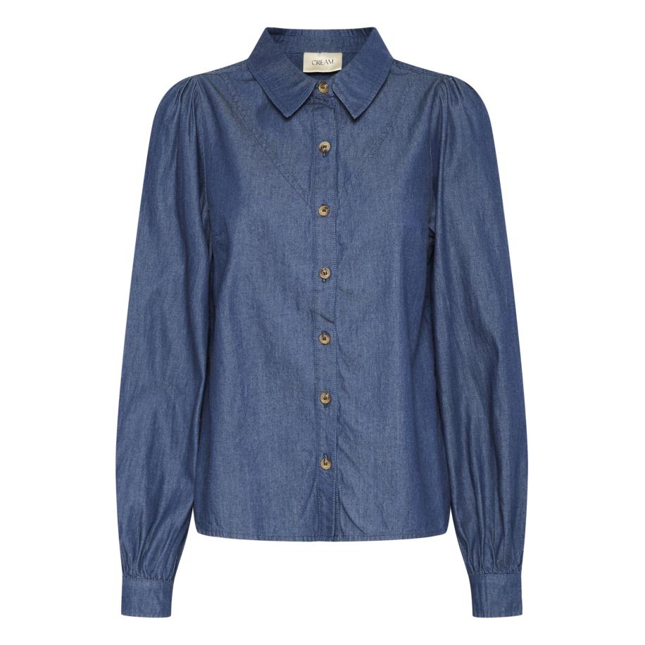 Cream Cream Blouse Tallie blauw denim -