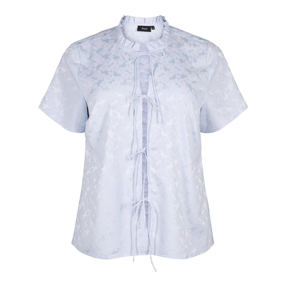 Zizzi Zizzi Blouse ELIN lichtblauw -
