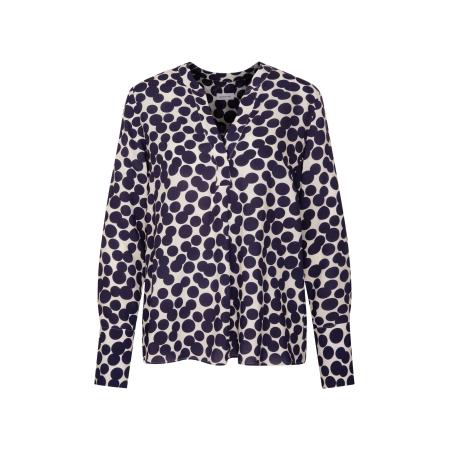 SEIDENSTICKER Blouse donkerblauw / wit
