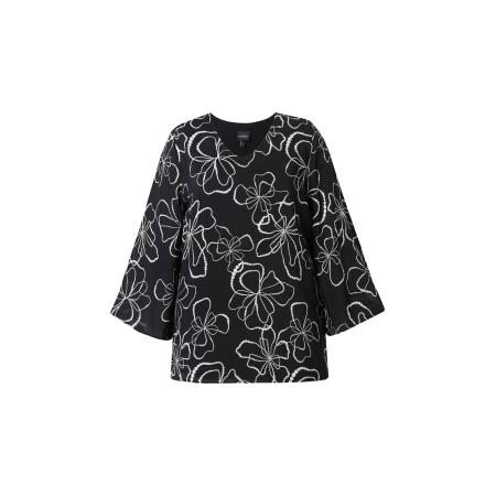 Ulla Popken Ulla Popken Blouse zwart / wit