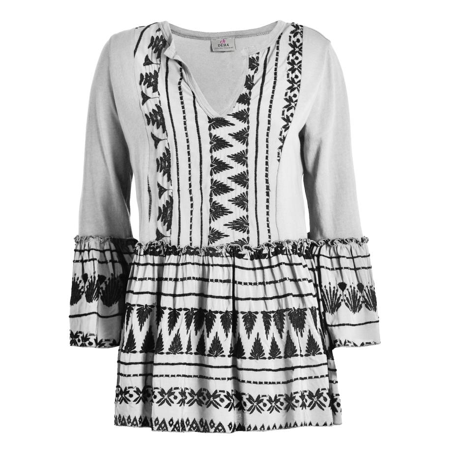 Deha DEHA Blouse zwart / offwhite -