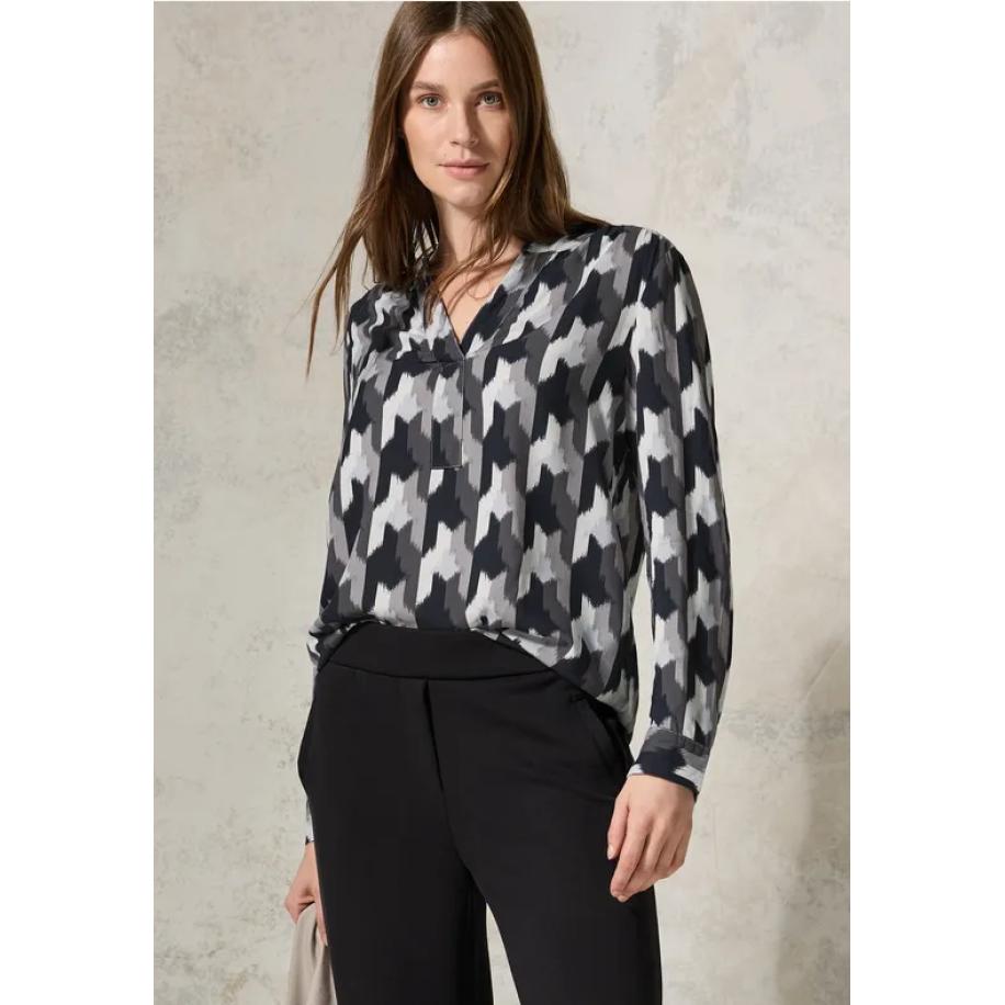 CECIL Bedrukte blouse Zwart