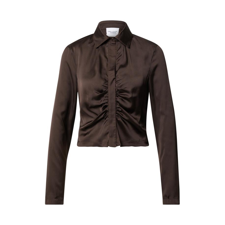 ABOUT YOU Ema Louise x ABOUT YOU Blouse Jolene donkerbruin -