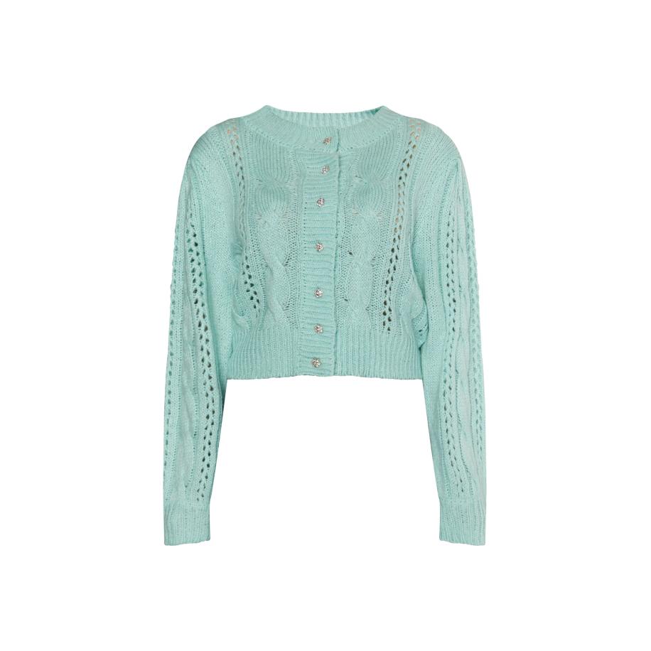 MYMO MYMO Gebreid vest Keepsudry opaal -