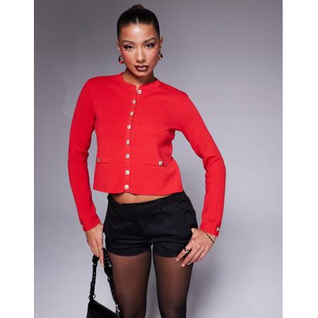 River Island Vest met ronde hals in rood