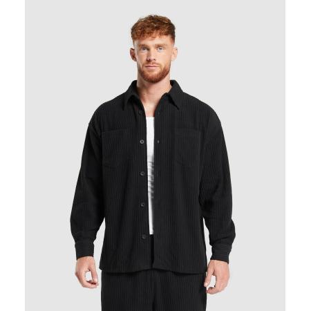 Gymshark Cord Overshirt Black