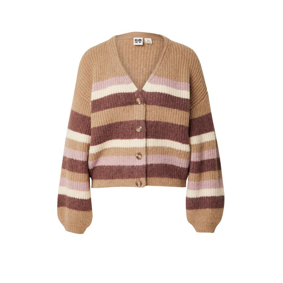 Roxy ROXY Gebreid vest MARBLE TILES beige / bruin / donkerbruin / rosa -