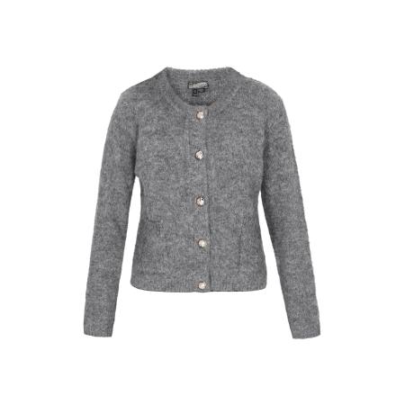 DreiMaster DreiMaster Vintage Gebreid vest grijs gemêleerd