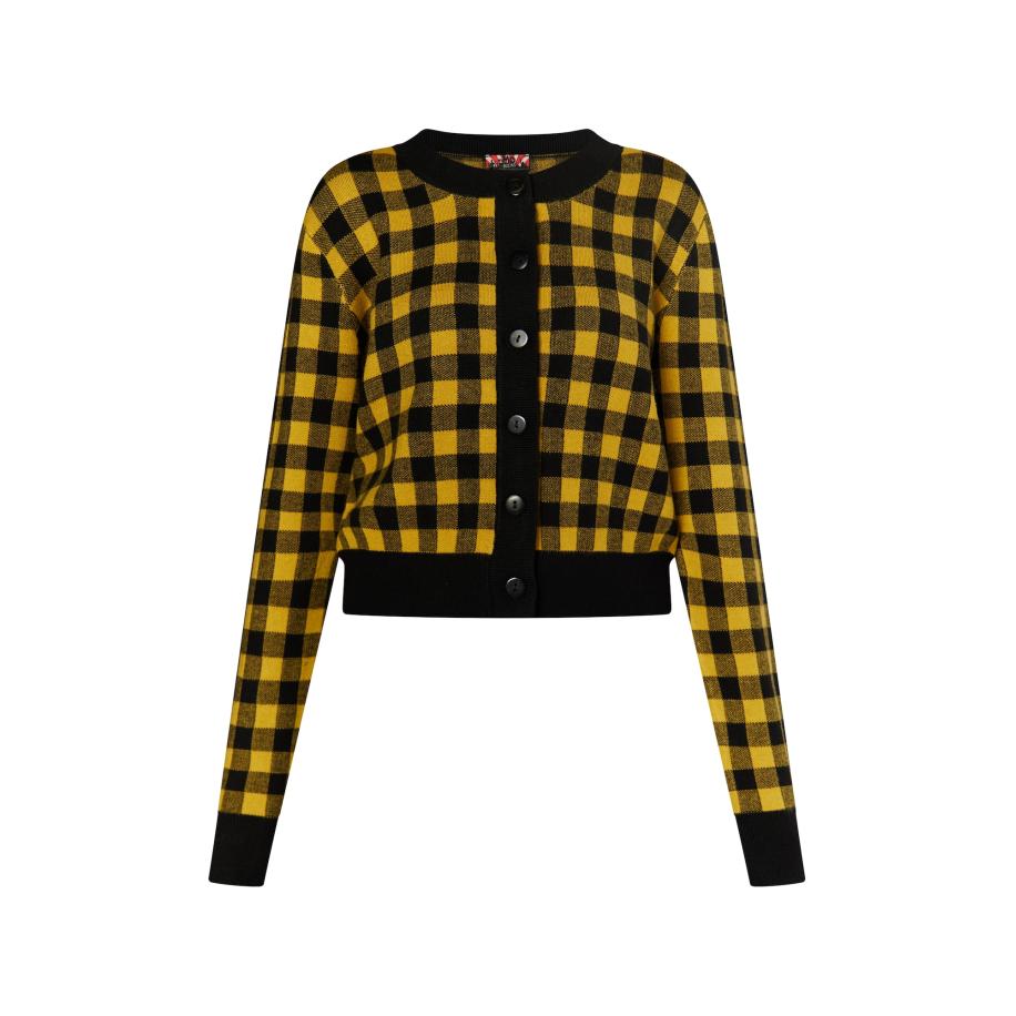 MYMO myMo ROCKS Gebreid vest Ucy geel / zwart -