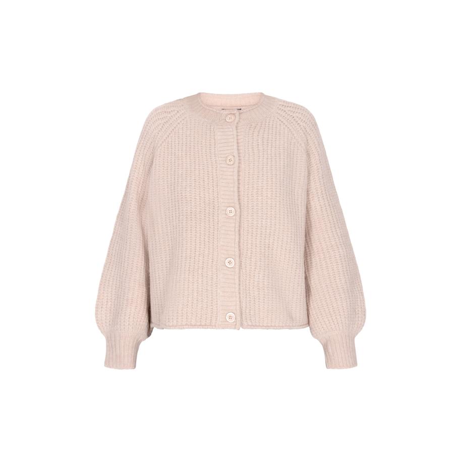 DreiMaster DreiMaster Vintage Gebreid vest crème -