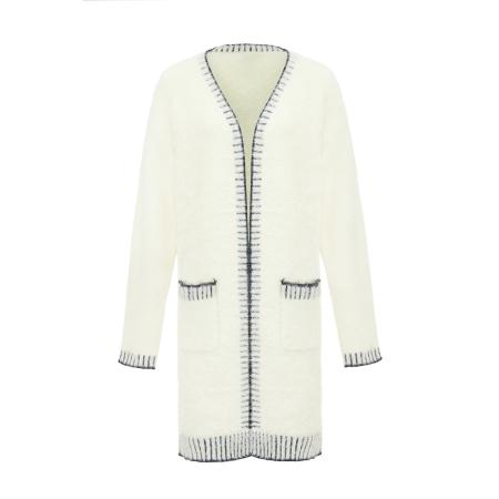 Poomi Poomi Gebreid vest zwart / wit