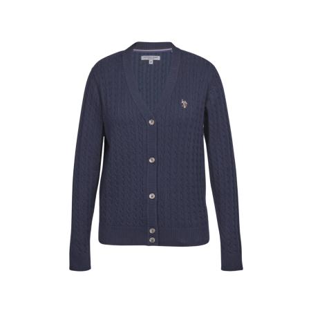 U.S. Polo Assn. U.S. POLO ASSN. Gebreid vest Gill lichtbeige / saffier / ombergrijs / bloedrood