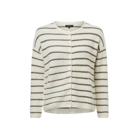 Marie Lund Marie Lund Gebreid vest Vipinna ecru / goud