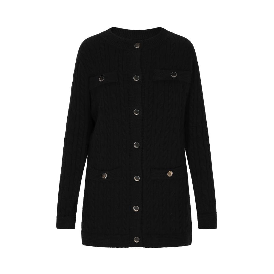 DreiMaster DreiMaster Klassik Gebreid vest zwart -