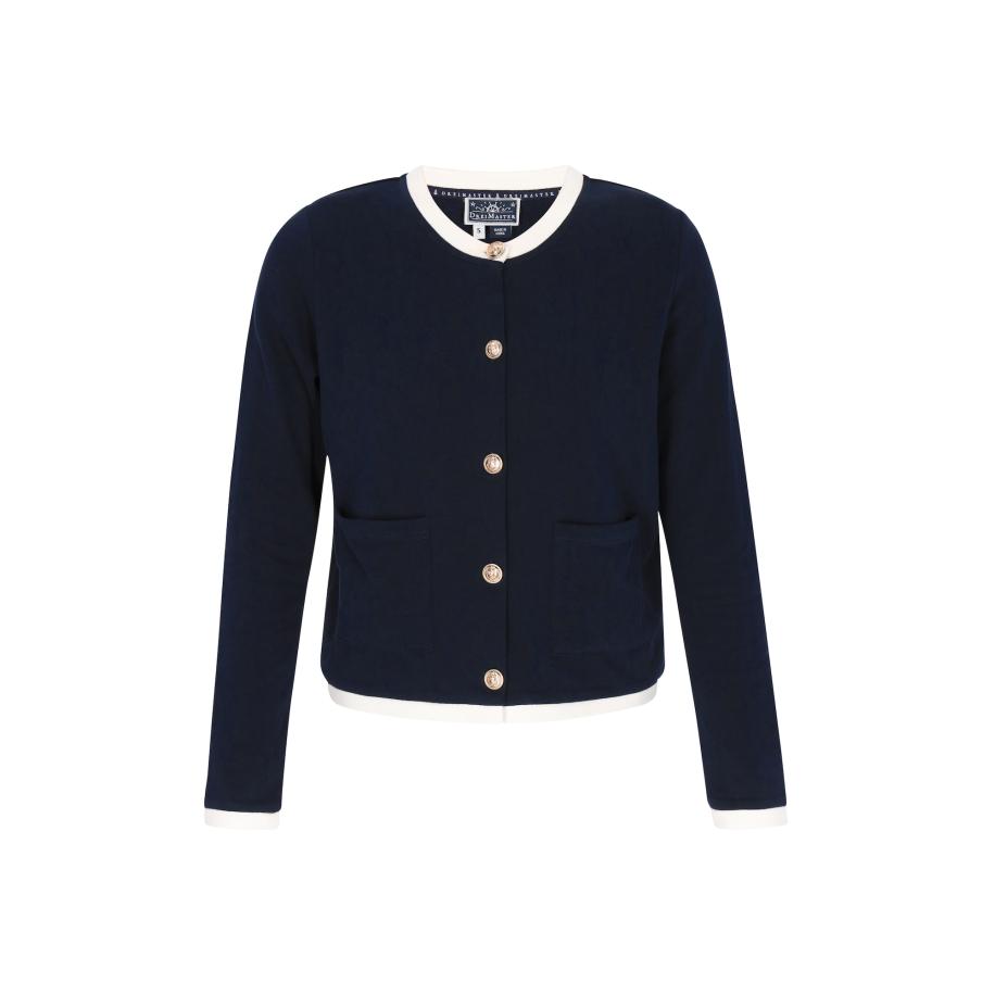 DreiMaster DreiMaster Maritim Gebreid vest navy / wit -